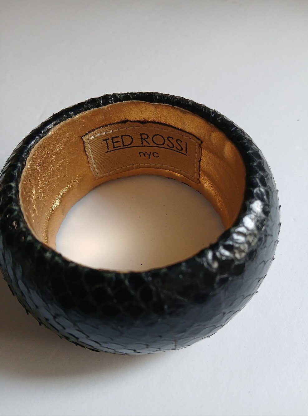 Ted Rossi NYC Snakeskin Bangle
